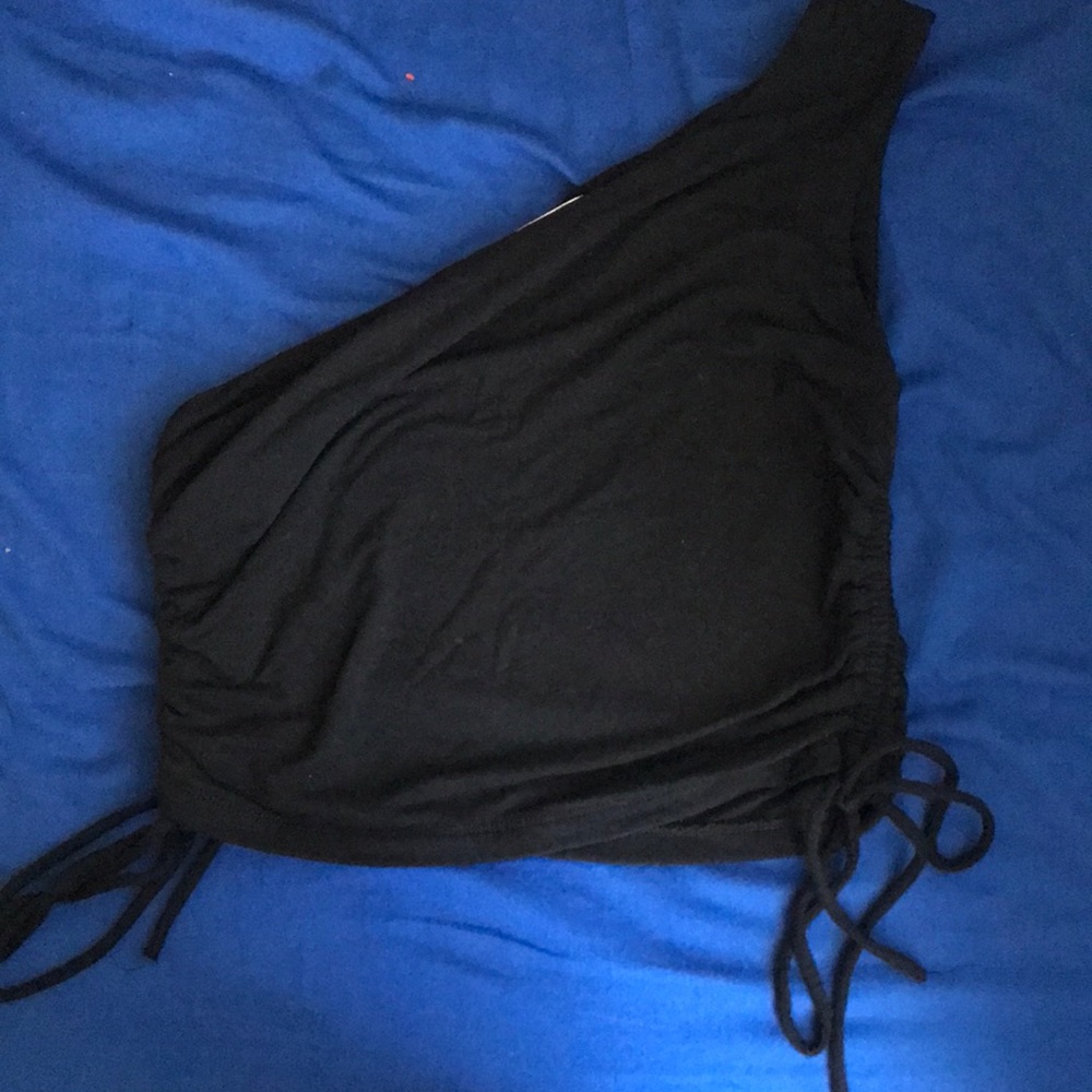 Clean Black crop top, smooth material, size small, from ModifyT